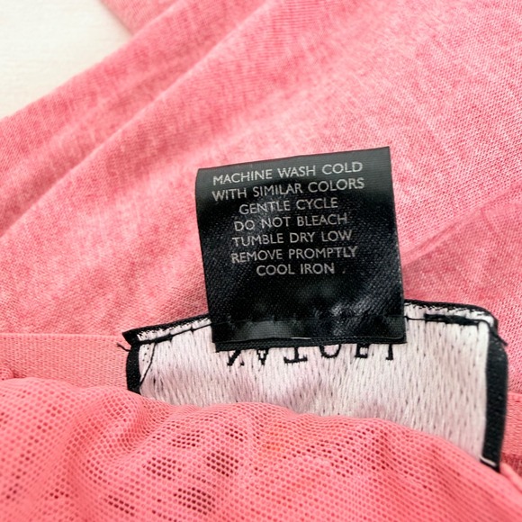 Natori Zen Floral Lace Trim Chemise Nightgown Size XL Pink Cotton Modal Midi - Picture 10 of 14